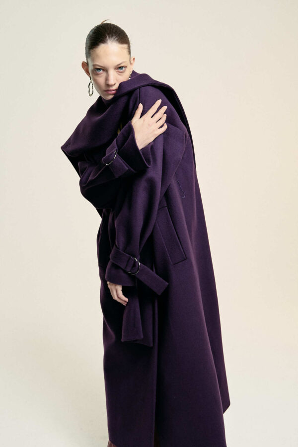 Пальто KIRAN in eggplant